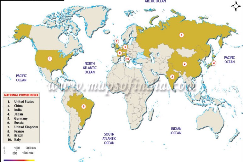 Top 20 powerful countries in the world In 2024