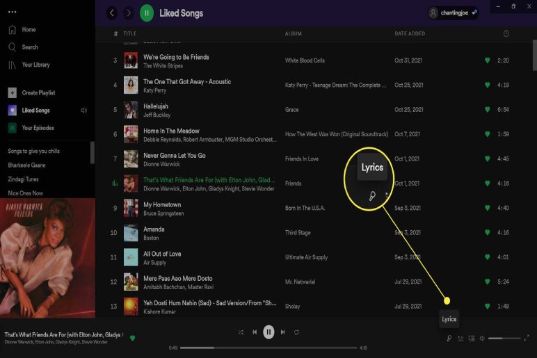 Get The Lyrics On The Spotify Desktop Application